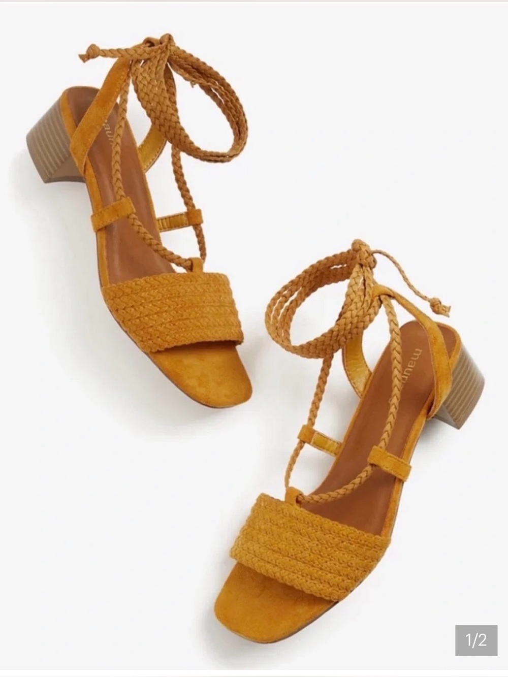 Maurice’s  Penelope Women's Lace-up Block Heel Sandals